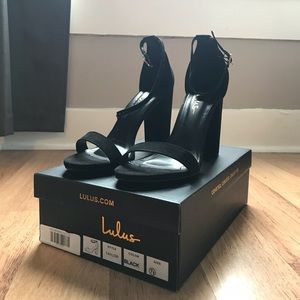Lulu’s Taylor Black Heels 7 1/2